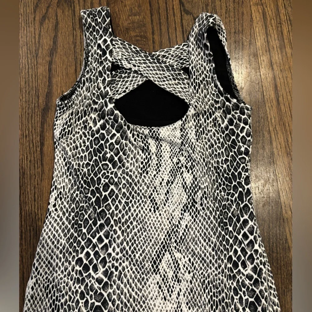 Cheryl Creations Sleeveless Snake Print tween lined Dress - size large (size 14)
